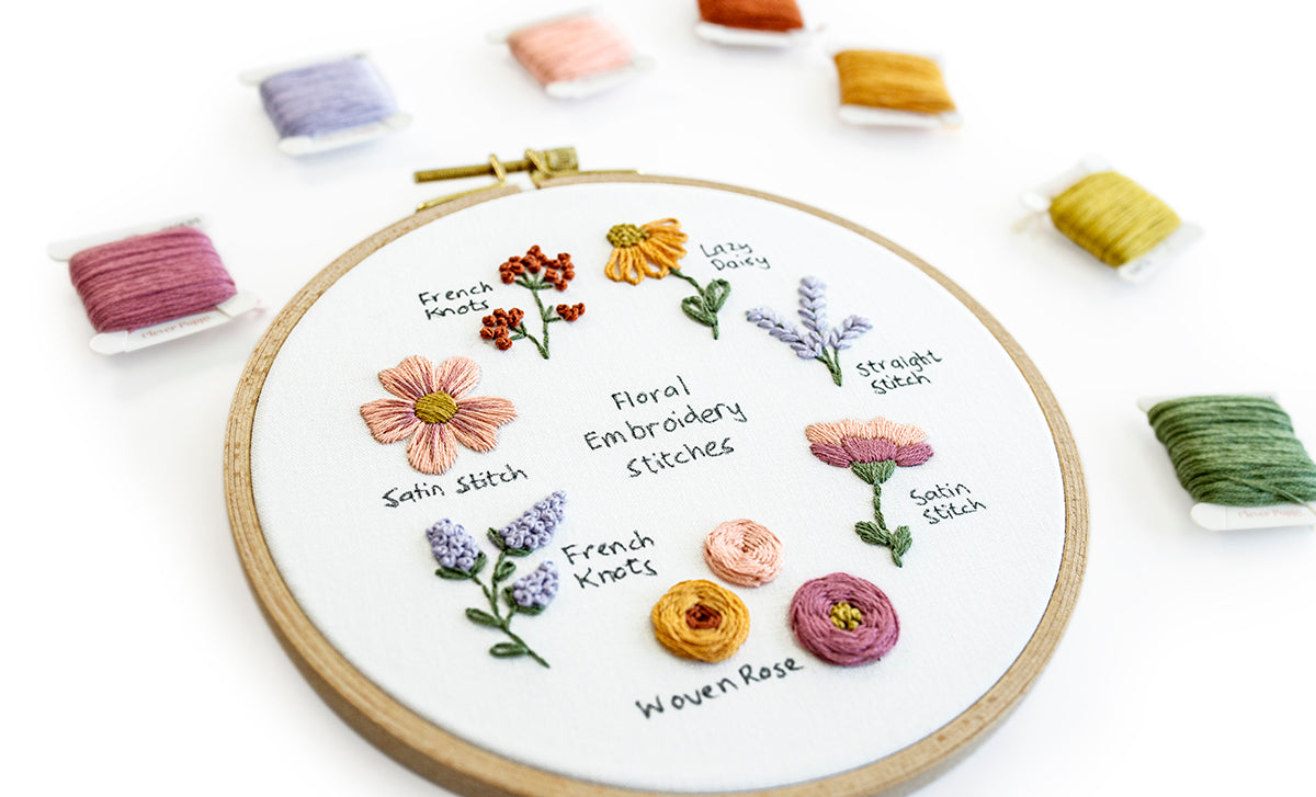 Floral Stitch Sampler Beginner Kit