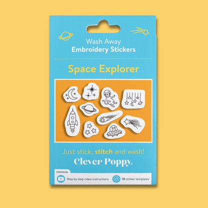 Space Explorer Wash Away Stickers Pack