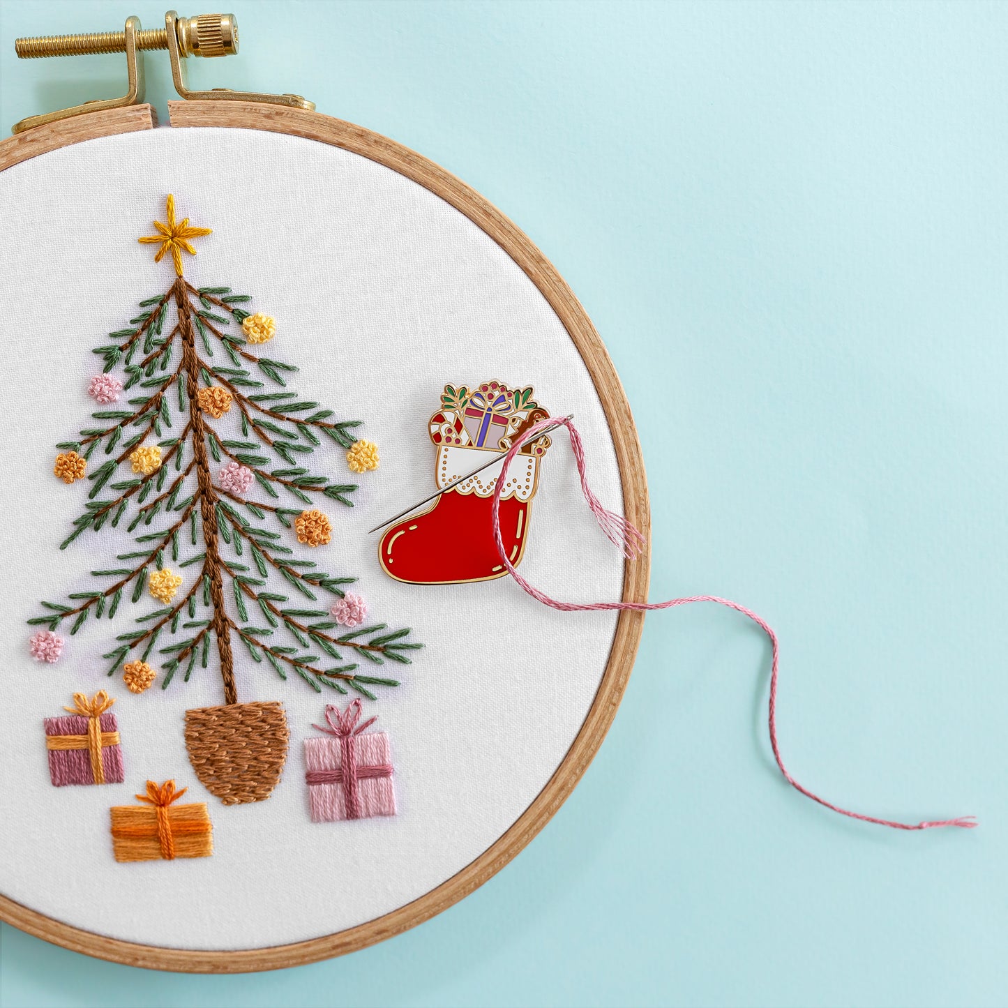 Christmas Stocking Needle Minder