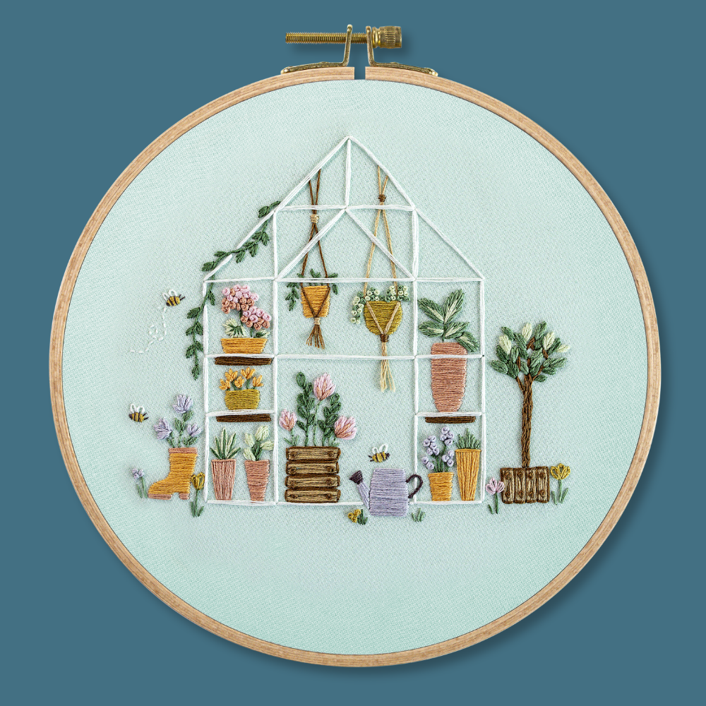 The Glasshouse Embroidery Kit