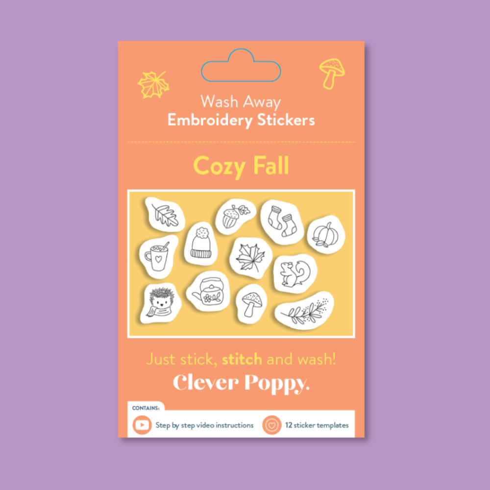 Cozy Fall Wash Away Stickers Pack