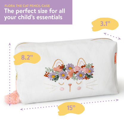 Flora the Cat Pencil Case Kit