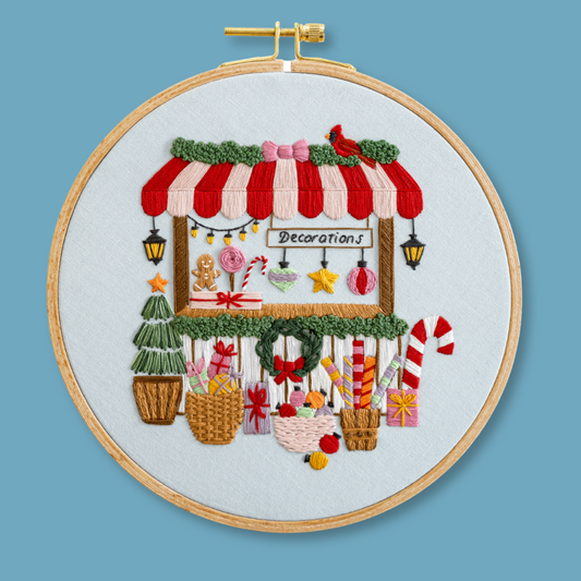 The Christmas Stall Embroidery Kit