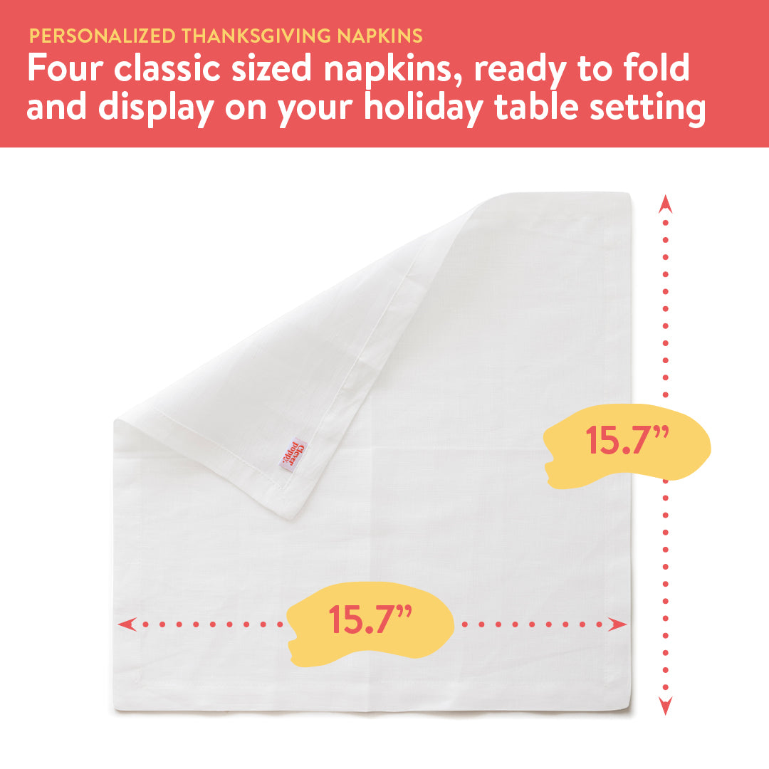 Personalized Thanksgiving Napkins Beginner Kit