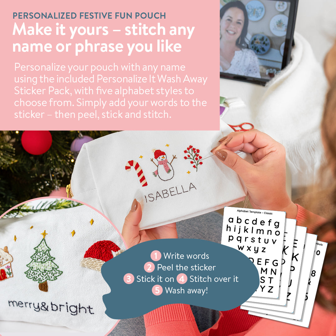 Personalized Festive Fun Pouch Beginner Kit