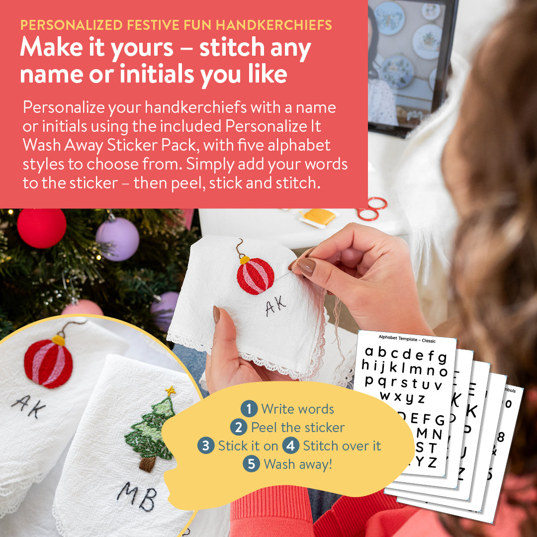Personalized Festive Fun Handkerchiefs Beginner Kit