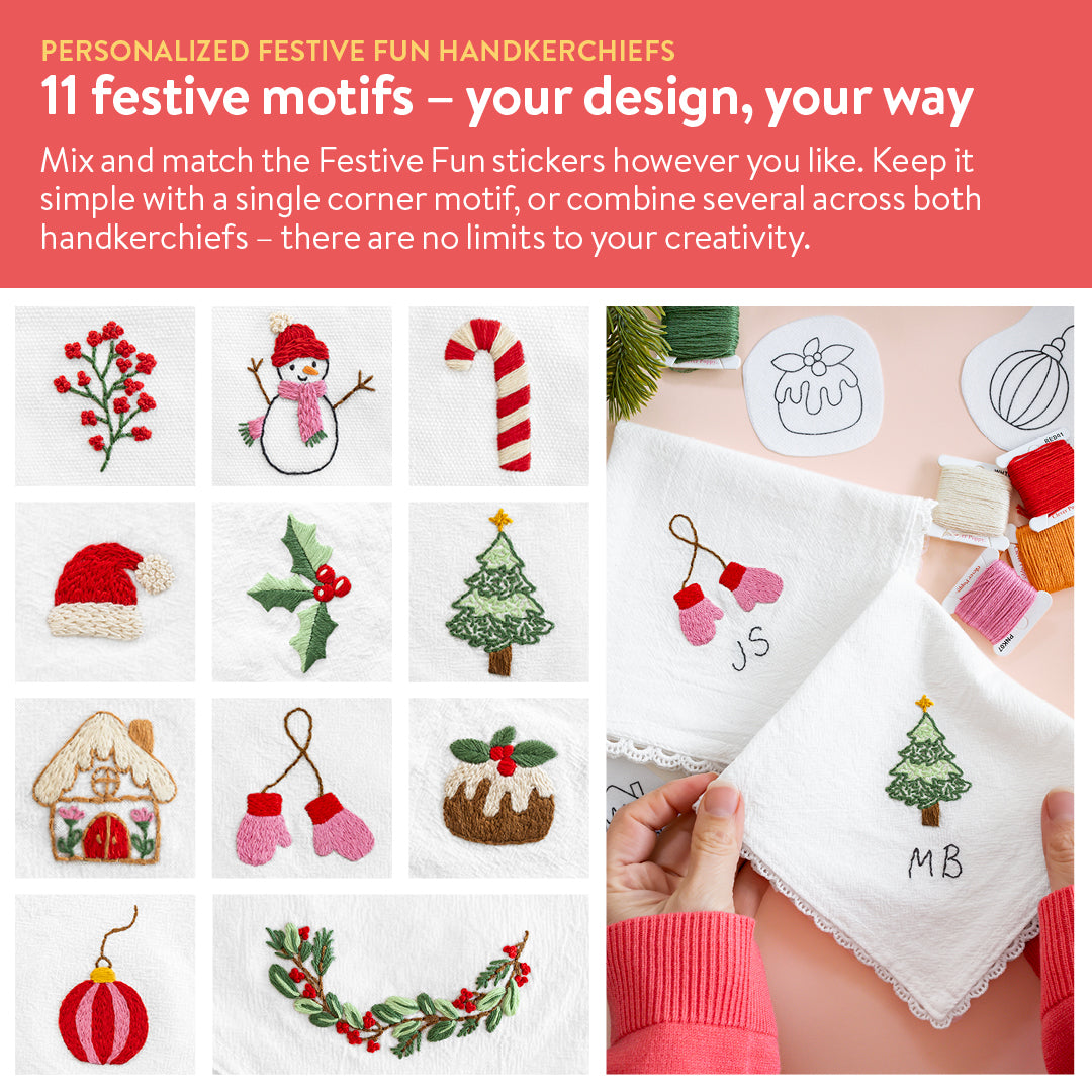 Personalized Festive Fun Handkerchiefs Beginner Kit