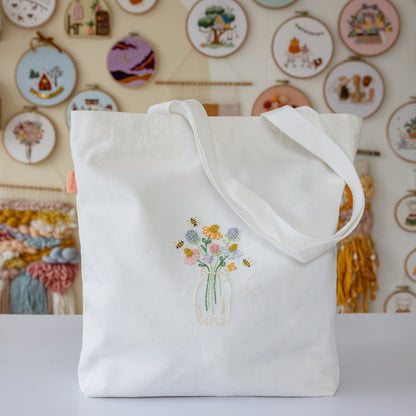 Bee Happy Tote Bag Beginner Kit