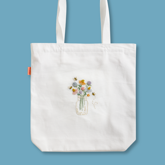 Bee Happy Tote Bag Beginner Kit