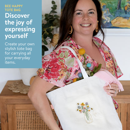 Bee Happy Tote Bag Beginner Kit