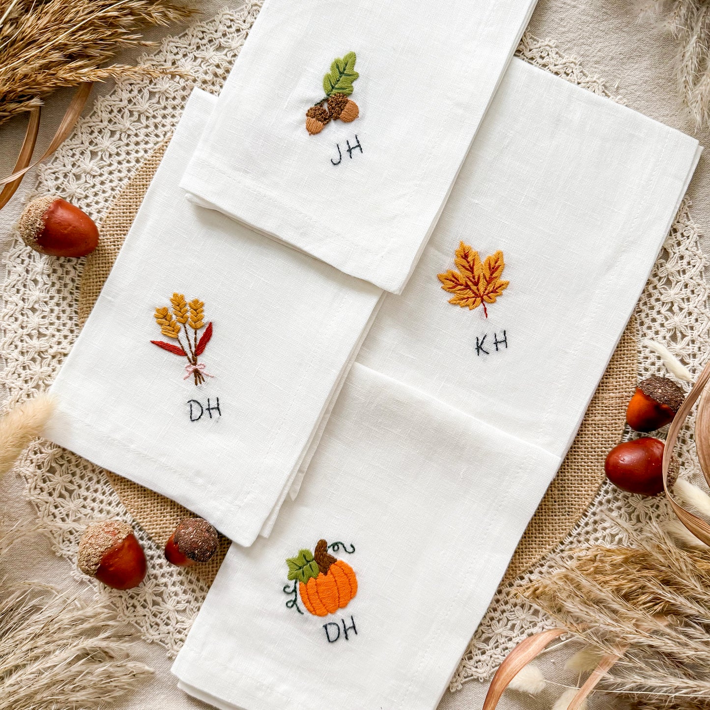 Personalized Thanksgiving Napkins Beginner Kit