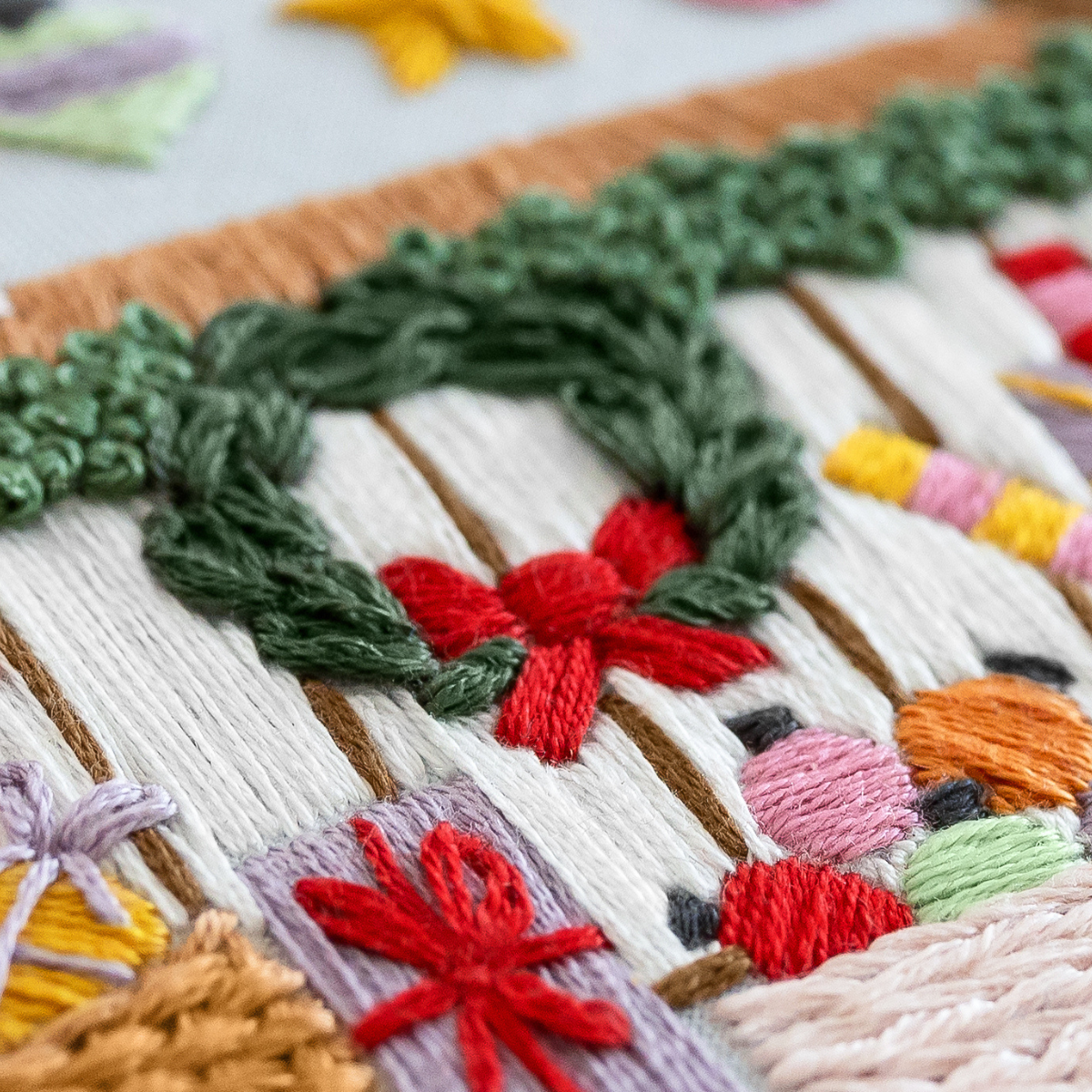 The Christmas Stall Embroidery Kit