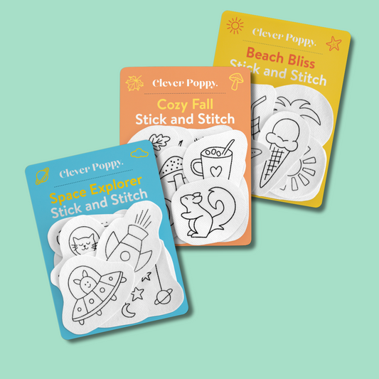 Wash Away Stickers 3 Pack Bundle