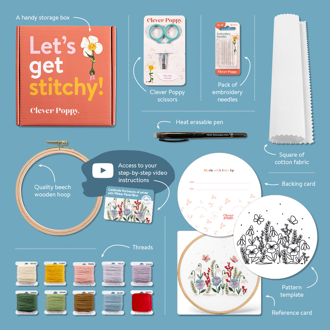 Winter Floral Row Beginner Kit
