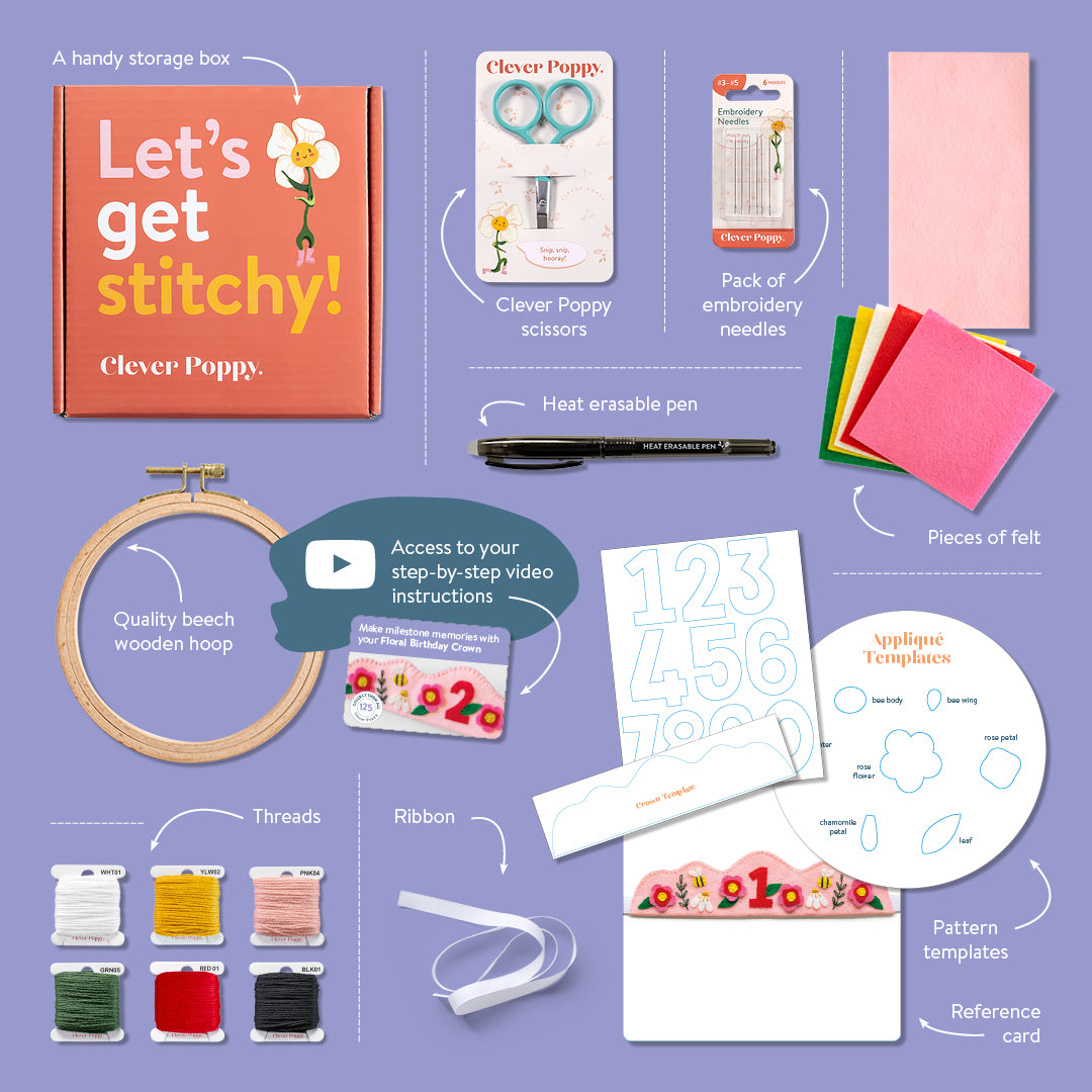 Floral Birthday Crown Beginner Kit