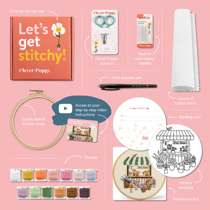 The Flower Stall Embroidery Kit