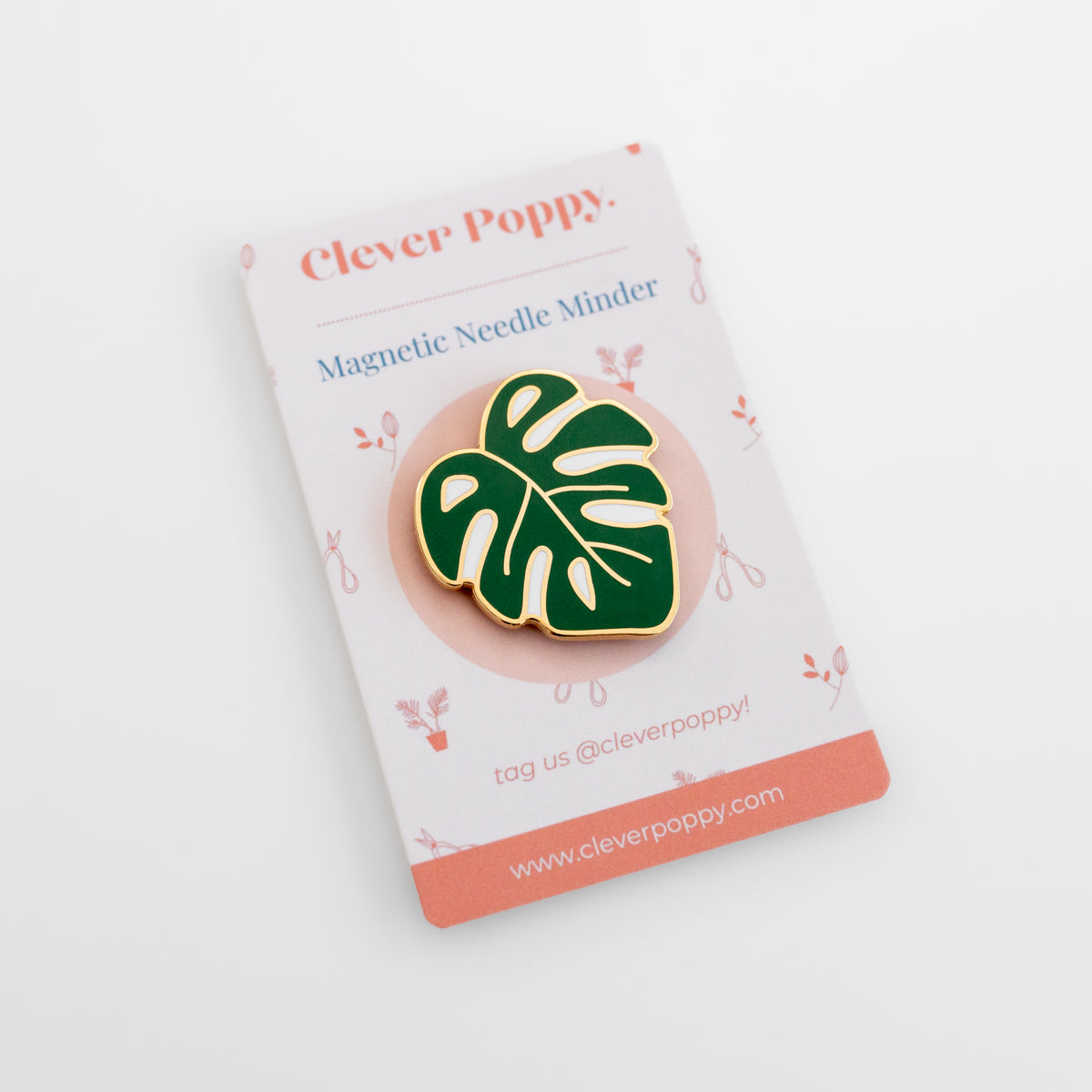 Monstera Magnetic Needle Minder - Clever Poppy